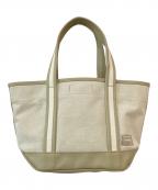 PORTER GIRLポーターガール）の古着「BOYFRIEND TOTE BAG(S)/ボーイフレンドトートバッグ」｜アイボリー