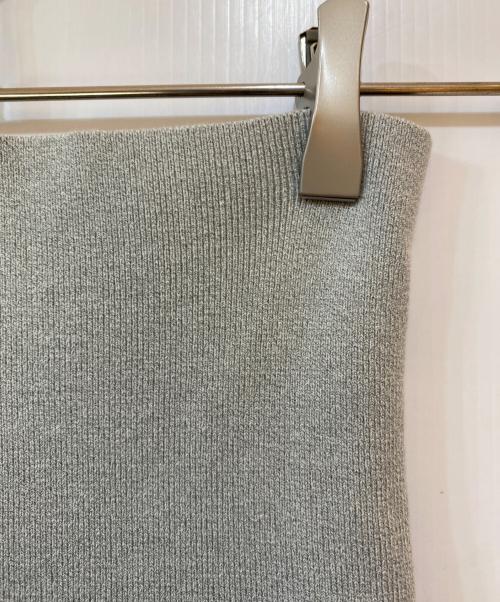 GALERIE VIE（ギャルリーヴィー）GALERIE VIE (ギャルリーヴィー) ストレッチコットンフレアマキシスカート グレー サイズ:Ｆreeの古着・服飾アイテム