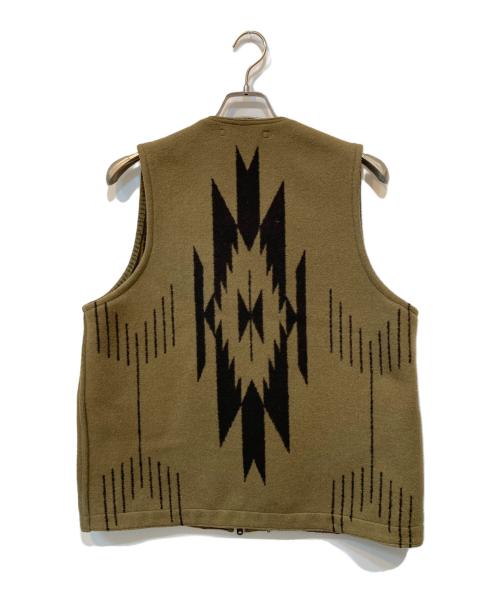 NIGEL CABOURN（ナイジェルケーボン）NIGEL CABOURN (ナイジェルケーボン) BLANKET ZIP VEST カーキ サイズ:48の古着・服飾アイテム