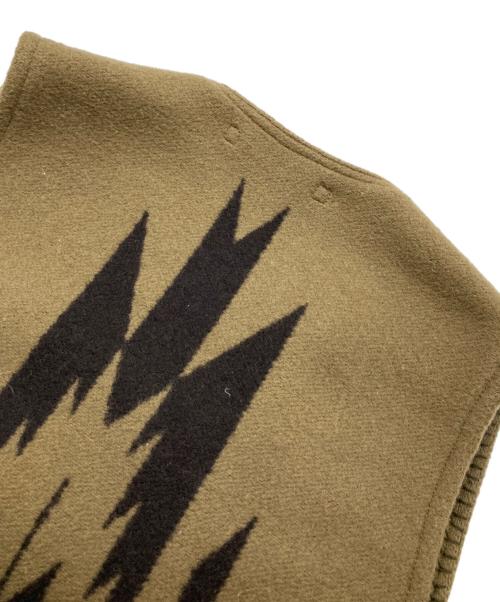 NIGEL CABOURN（ナイジェルケーボン）NIGEL CABOURN (ナイジェルケーボン) BLANKET ZIP VEST カーキ サイズ:48の古着・服飾アイテム