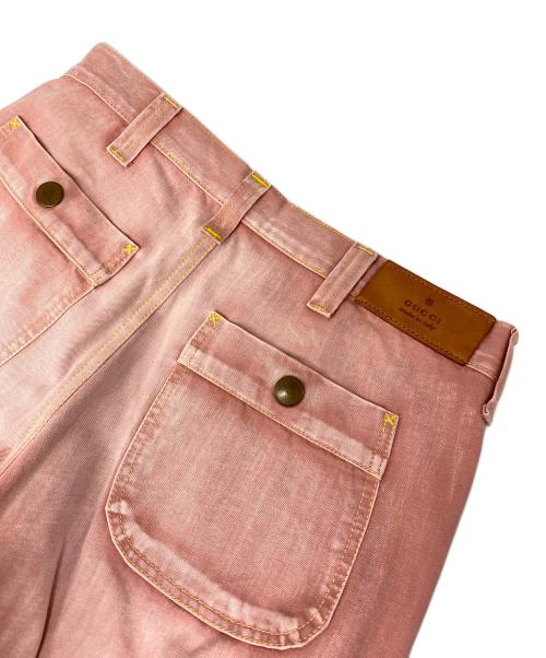 GUCCI（グッチ）GUCCI (グッチ) デニムパンツ ピンク サイズ:48の古着・服飾アイテム