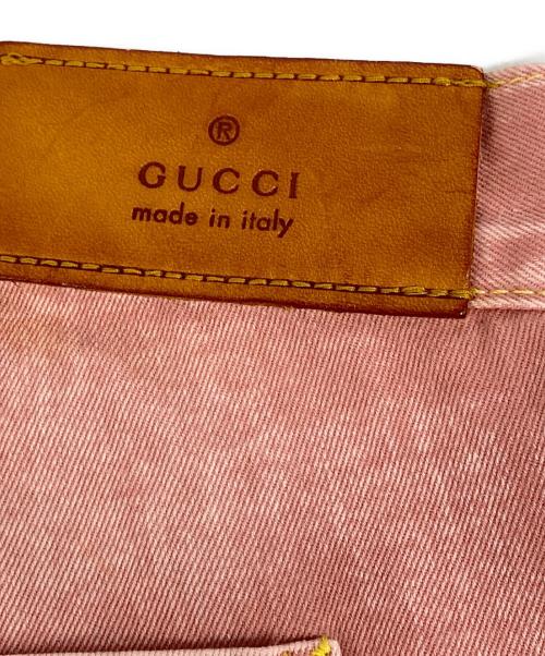 GUCCI（グッチ）GUCCI (グッチ) デニムパンツ ピンク サイズ:48の古着・服飾アイテム