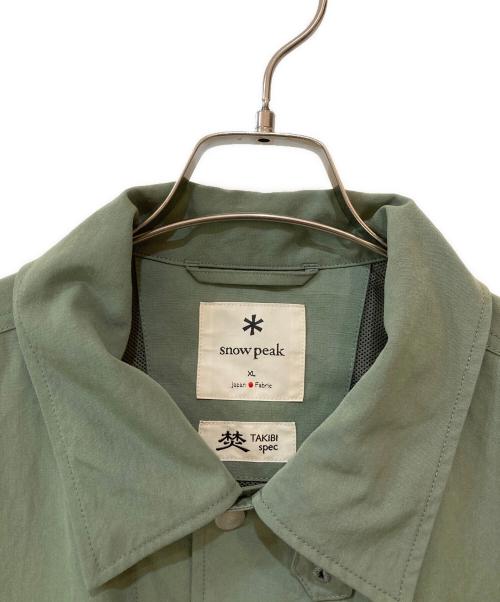 Snow peak（スノーピーク）Snow peak (スノーピーク) TAKIBI Weather Cloth Jacket/TAKIBIウェザークロスジャケット ベージュ サイズ:XLの古着・服飾アイテム