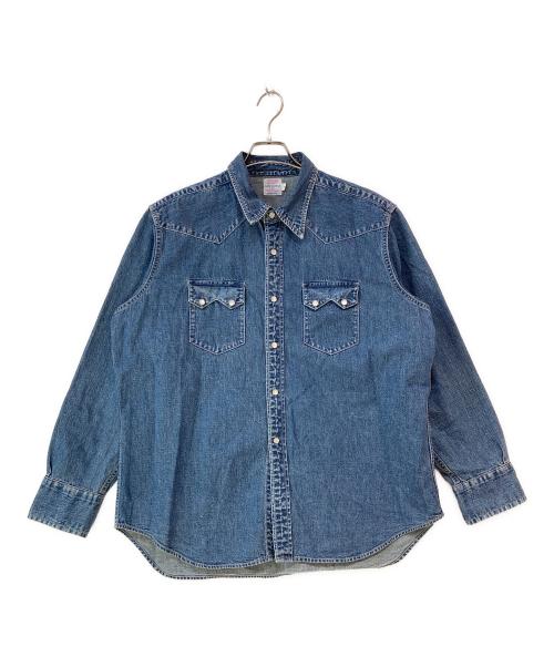 WORKERS（ワーカーズ）WORKERS (ワーカーズ) WESTERN SHIRT 9.5oz DENIM WASHED - INDIGO サイズ:17の古着・服飾アイテム