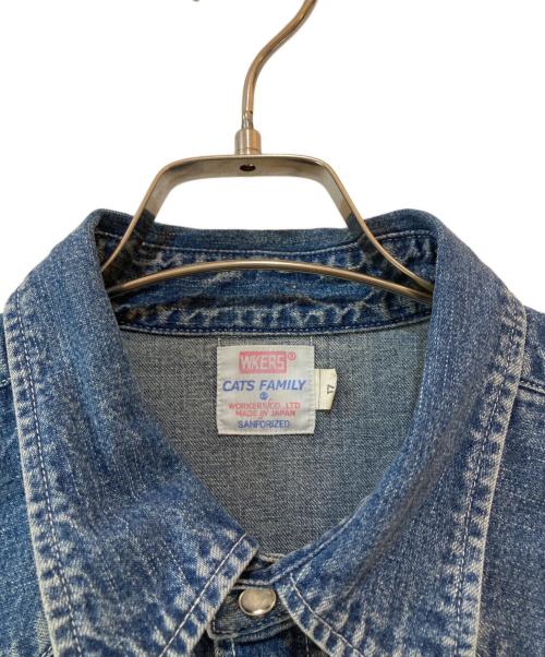 WORKERS（ワーカーズ）WORKERS (ワーカーズ) WESTERN SHIRT 9.5oz DENIM WASHED - INDIGO サイズ:17の古着・服飾アイテム
