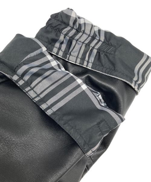 THE CORONA UTILITY（コロナユーティリティ）THE CORONA UTILITY (コロナユーティリティ) TREK TRAVELER SHORT RECYCLE SYNTHETIC LEATHER LIGHT ジャケット ブラック サイズ:XLの古着・服飾アイテム