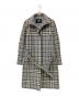 BURBERRY LONDON（バーバリーロンドン）の古着「ノヴァチェック ウールステンカラーコート」｜グレー