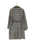 BURBERRY LONDON (バーバリーロンドン) ノヴァチェック ウールステンカラーコート グレー サイズ:38：15000円
