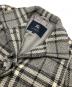 中古・古着 BURBERRY LONDON (バーバリーロンドン) ノヴァチェック ウールステンカラーコート グレー サイズ:38：15000円