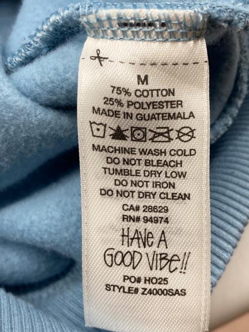 stussy（ステューシー）stussy (ステューシー) STRETCH HOODIE ブルー サイズ:Ｍの古着・服飾アイテム