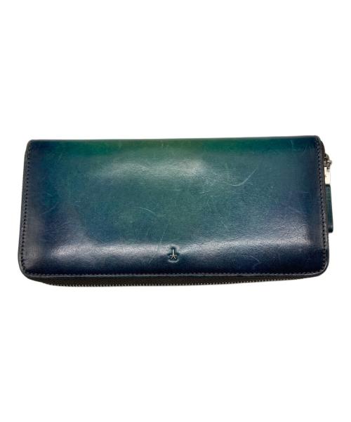 YUHAKU（ユハク）YUHAKU (ユハク) Proof Foschia ラウンドファスナーウォレット グリーン サイズ:なしの古着・服飾アイテム