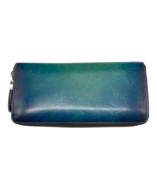 YUHAKU（ユハク）YUHAKU (ユハク) Proof Foschia ラウンドファスナーウォレット グリーン サイズ:なしの古着・服飾アイテム