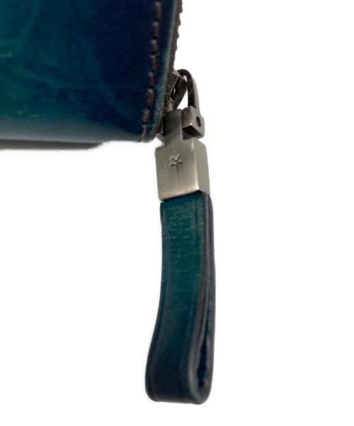 YUHAKU（ユハク）YUHAKU (ユハク) Proof Foschia ラウンドファスナーウォレット グリーン サイズ:なしの古着・服飾アイテム