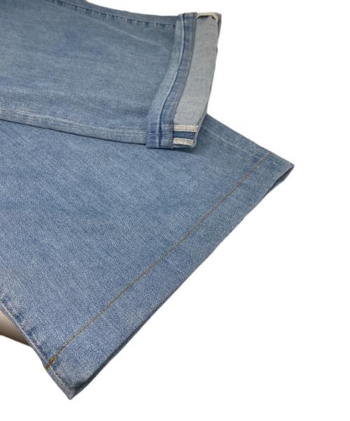 23区（ニジュウサンク）23区 (ニジュウサンク) サマー タック ワイド パンツ インディゴ サイズ:38の古着・服飾アイテム