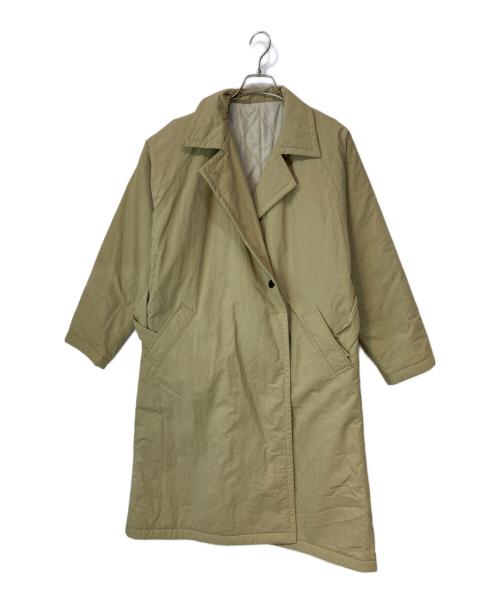 L'EQUIPE（レキップ）L'EQUIPE (レキップ) ナイロンタッサーステンカラーコート ベージュ サイズ:38の古着・服飾アイテム