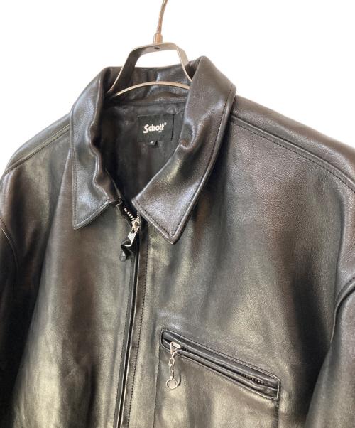 Schott（ショット）Schott (ショット) LEATHER TRACKER JACKET ブラック サイズ:XLの古着・服飾アイテム