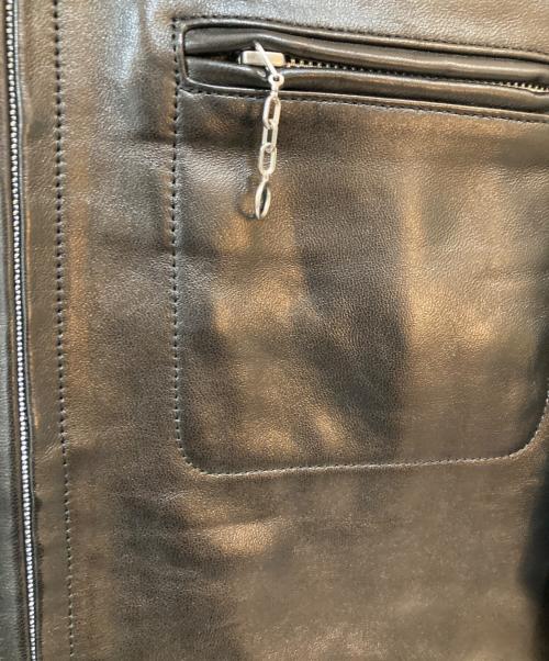 Schott（ショット）Schott (ショット) LEATHER TRACKER JACKET ブラック サイズ:XLの古着・服飾アイテム