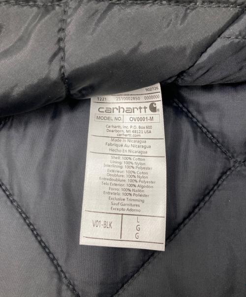 CarHartt（カーハート）CarHartt (カーハート) Relaxed Fit Firm Duck Insulated Rib Collar Vest ブラック サイズ:Lの古着・服飾アイテム