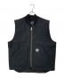 CarHartt（カーハート）の古着「Relaxed Fit Firm Duck Insulated Rib Collar Vest」｜ブラック