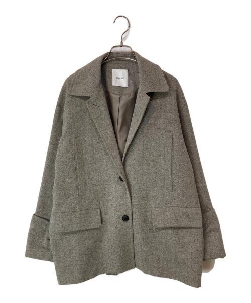 CLANE（クラネ）CLANE (クラネ) WIDE ROLL UP SLEEVE JACKET グレー サイズ:2の古着・服飾アイテム