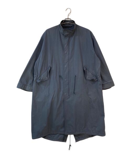 LOEFF（ロエフ）LOEFF (ロエフ) OX スタンドカラー モッズコート ブラックの古着・服飾アイテム