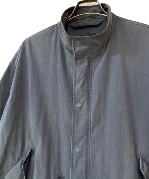 LOEFF（ロエフ）LOEFF (ロエフ) OX スタンドカラー モッズコート ブラックの古着・服飾アイテム