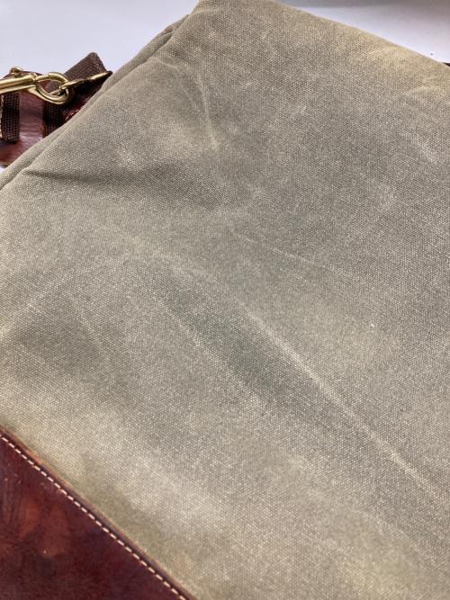 SEIL MARSCHALL（セイルマーシャル）SEIL MARSCHALL (セイルマーシャル) キャンバスレザーショルダーバッグ ブラウン サイズ:なしの古着・服飾アイテム