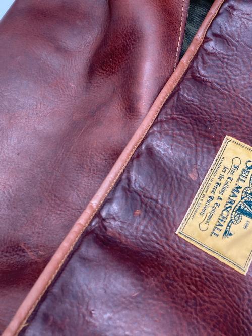 SEIL MARSCHALL（セイルマーシャル）SEIL MARSCHALL (セイルマーシャル) キャンバスレザーショルダーバッグ ブラウン サイズ:なしの古着・服飾アイテム