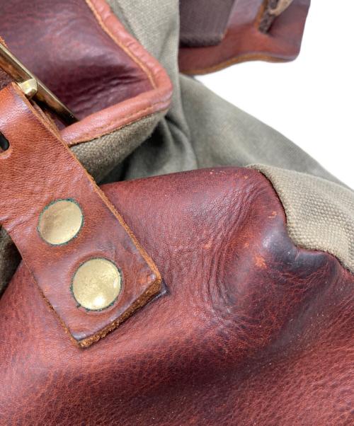 SEIL MARSCHALL（セイルマーシャル）SEIL MARSCHALL (セイルマーシャル) キャンバスレザーショルダーバッグ ブラウン サイズ:なしの古着・服飾アイテム