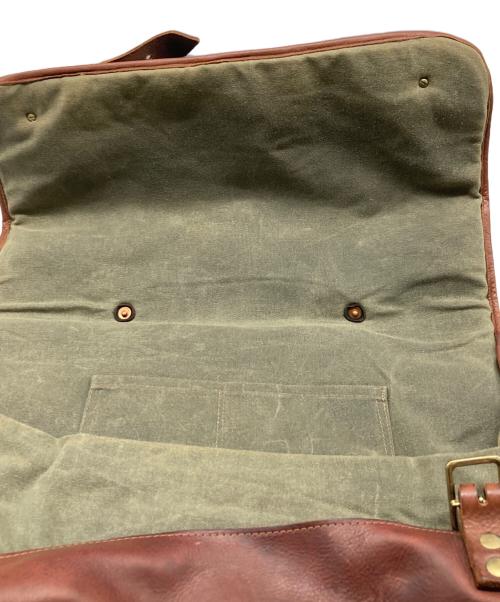 SEIL MARSCHALL（セイルマーシャル）SEIL MARSCHALL (セイルマーシャル) キャンバスレザーショルダーバッグ ブラウン サイズ:なしの古着・服飾アイテム