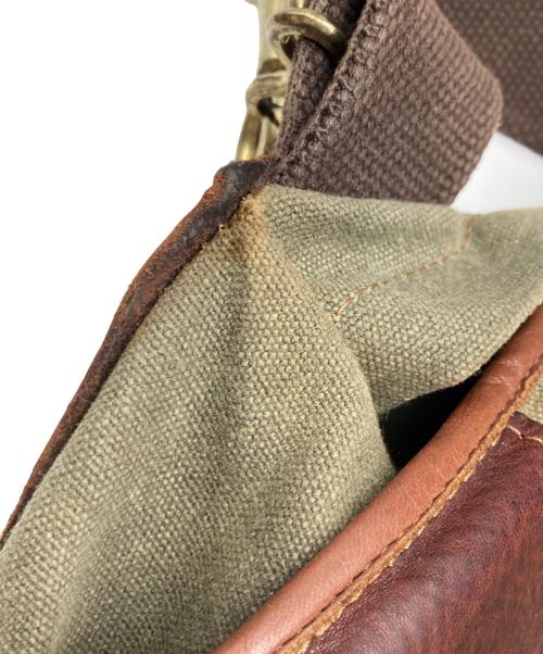 SEIL MARSCHALL（セイルマーシャル）SEIL MARSCHALL (セイルマーシャル) キャンバスレザーショルダーバッグ ブラウン サイズ:なしの古着・服飾アイテム