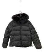 green label relaxingグリーンレーベルリラクシング）の古着「リバーシブル グリーンダウン ジャケット」｜ブラック