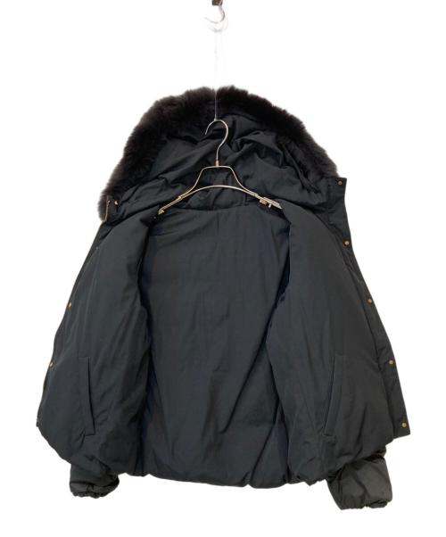 green label relaxing（グリーンレーベルリラクシング）green label relaxing (グリーンレーベルリラクシング) リバーシブル グリーンダウン ジャケット ブラック サイズ:36の古着・服飾アイテム