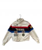POLO RALPH LAURENポロ・ラルフローレン）の古着「USRL レーシングジャケット」｜ホワイト
