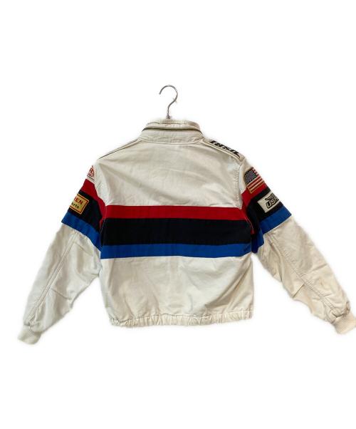 POLO RALPH LAUREN（ポロ・ラルフローレン）POLO RALPH LAUREN (ポロ・ラルフローレン) USRL レーシングジャケット ホワイト サイズ:XSの古着・服飾アイテム