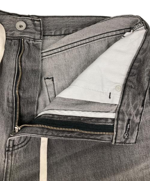 Whim Gazette（ウィムガゼット）Whim Gazette (ウィムガゼット) ドロストデニムパンツ ブラック サイズ:Mの古着・服飾アイテム