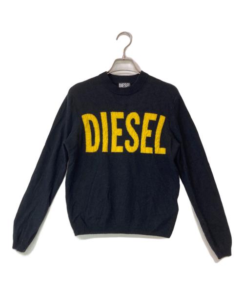 DIESEL（ディーゼル）DIESEL (ディーゼル) K-CREWK-OUT-N1 ニット ブラック サイズ:Mの古着・服飾アイテム