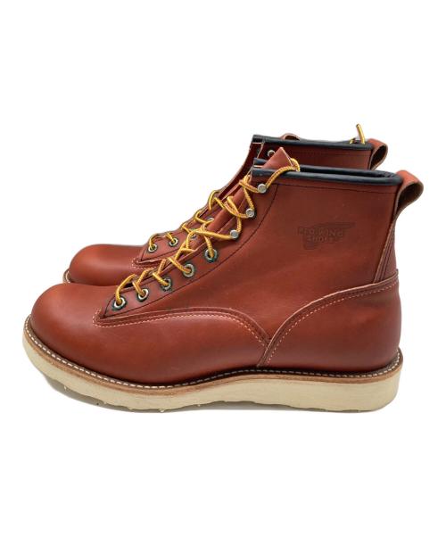 RED WING（レッドウィング）RED WING (レッドウィング) LINEMAN BOOTS ブラウン サイズ:US10の古着・服飾アイテム