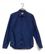Maison Margielaメゾンマルジェラ）の古着「19SS フェイクポケット コットン ポプリン長袖シャツ」｜ネイビー