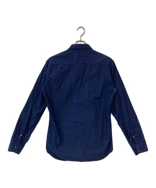Maison Margiela（メゾンマルジェラ）Maison Margiela (メゾンマルジェラ) 19SS フェイクポケット コットン ポプリン長袖シャツ ネイビー サイズ:40の古着・服飾アイテム