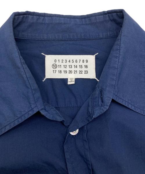 Maison Margiela（メゾンマルジェラ）Maison Margiela (メゾンマルジェラ) 19SS フェイクポケット コットン ポプリン長袖シャツ ネイビー サイズ:40の古着・服飾アイテム