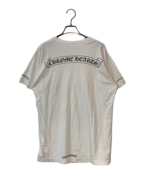 CHROME HEARTS（クロムハーツ）CHROME HEARTS (クロムハーツ) スクロールラベル ポケットTシャツ ホワイト サイズ:Lの古着・服飾アイテム
