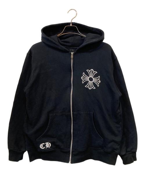 CHROME HEARTS（クロムハーツ）CHROME HEARTS (クロムハーツ) HOODIE ZIP 裏地サーマル ダガージップ パーカー ブラック サイズ:XLの古着・服飾アイテム