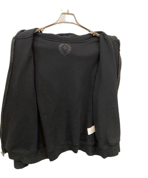 CHROME HEARTS（クロムハーツ）CHROME HEARTS (クロムハーツ) HOODIE ZIP 裏地サーマル ダガージップ パーカー ブラック サイズ:XLの古着・服飾アイテム