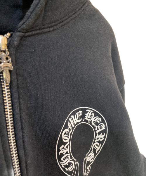 CHROME HEARTS（クロムハーツ）CHROME HEARTS (クロムハーツ) T-BAR ダガージップ パーカー ブラック サイズ:XLの古着・服飾アイテム