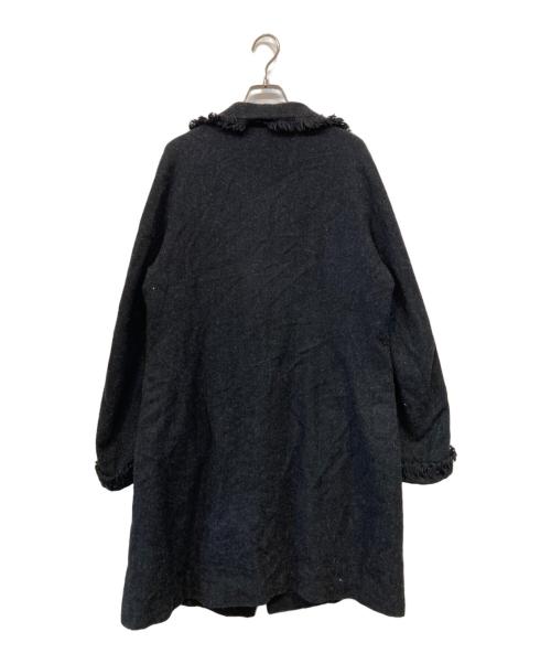 YOHJI YAMAMOTO（ヨウジヤマモト）YOHJI YAMAMOTO (ヨウジヤマモト) 08AW フリンジデザインハーフコート ブラック サイズ:2の古着・服飾アイテム