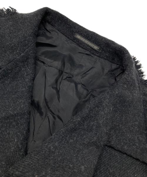 YOHJI YAMAMOTO（ヨウジヤマモト）YOHJI YAMAMOTO (ヨウジヤマモト) 08AW フリンジデザインハーフコート ブラック サイズ:2の古着・服飾アイテム