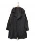 YOHJI YAMAMOTO（ヨウジヤマモト）の古着「08AW フリンジデザインハーフコート」｜ブラック