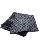 LOUIS VUITTONルイ ヴィトン）の古着「モノグラムウールシルクストール」｜ブラック