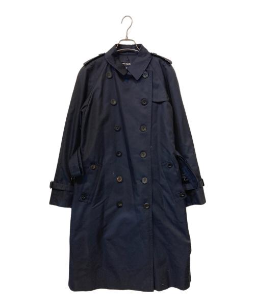 Aquascutum（アクアスキュータム）Aquascutum (アクアスキュータム) ライナー付きトレンチコート ネイビー サイズ:8の古着・服飾アイテム